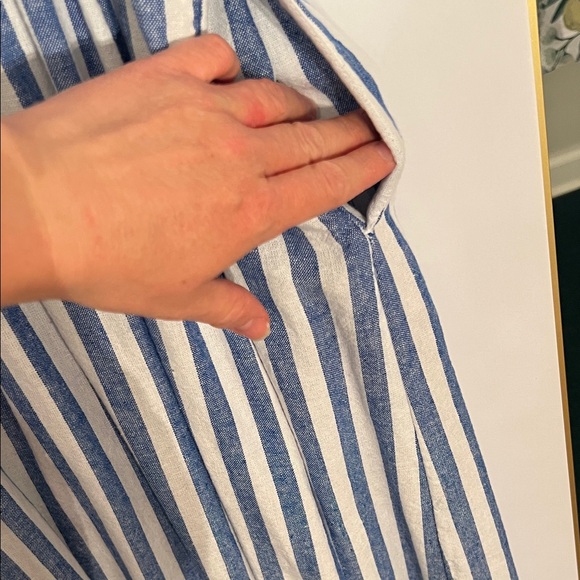 Blue and White Striped Old Navy Dress - Picture 4 of 6